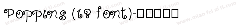 Poppins (18 font)字体转换